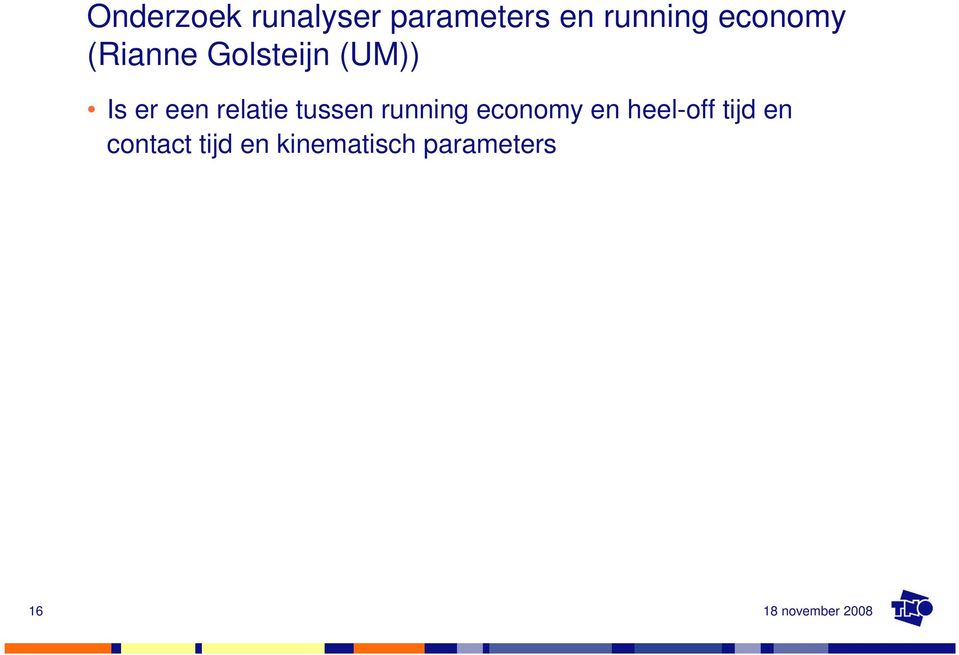 relatie tussen running economy en heel-off