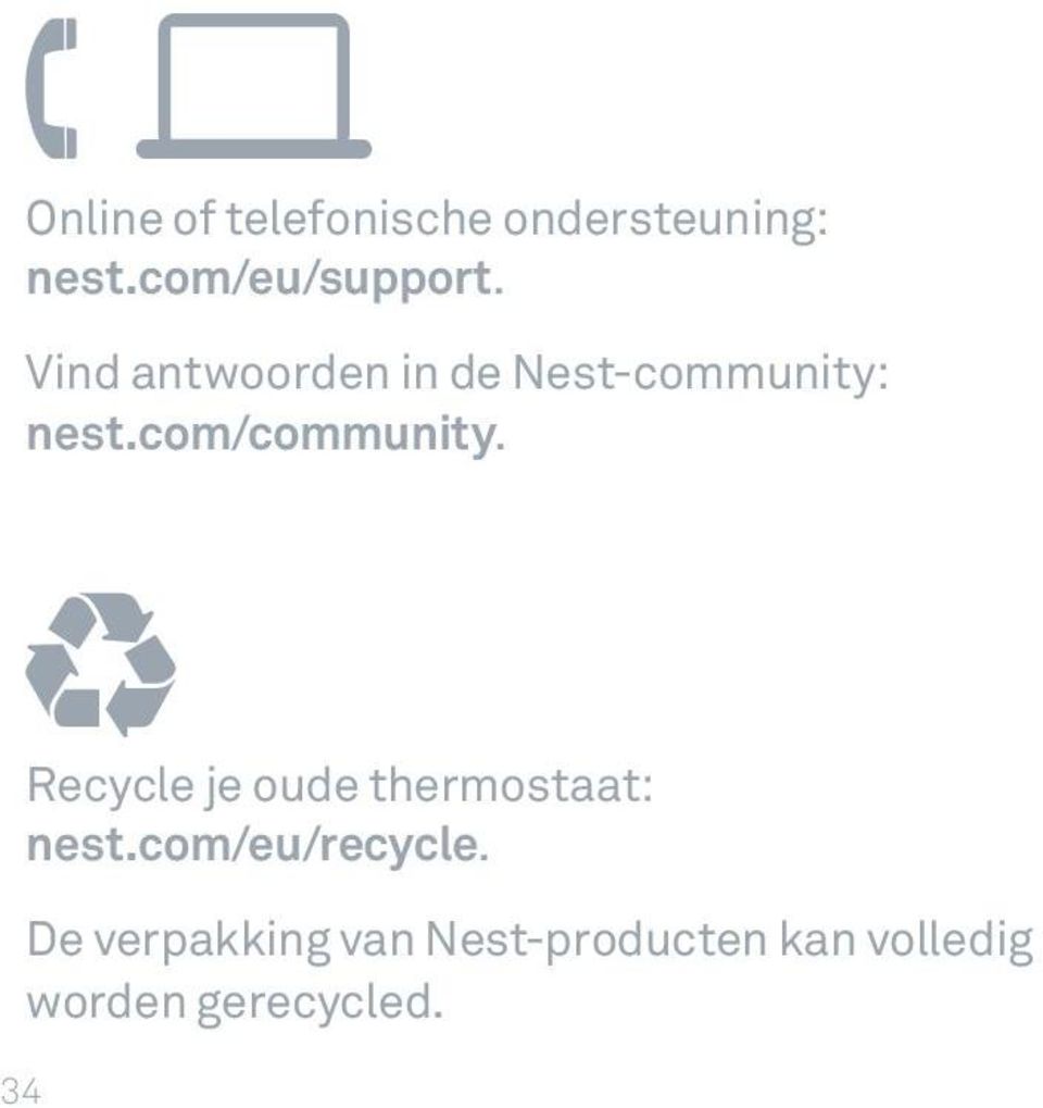 Recycle je oude thermostaat: nest.com/eu/recycle.