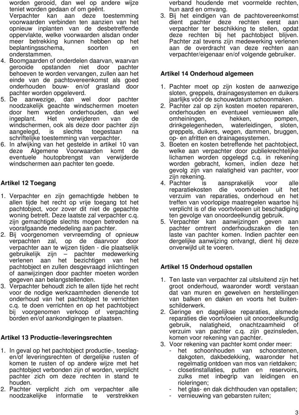 beplantingsschema, soorten en onderstammen. 4.