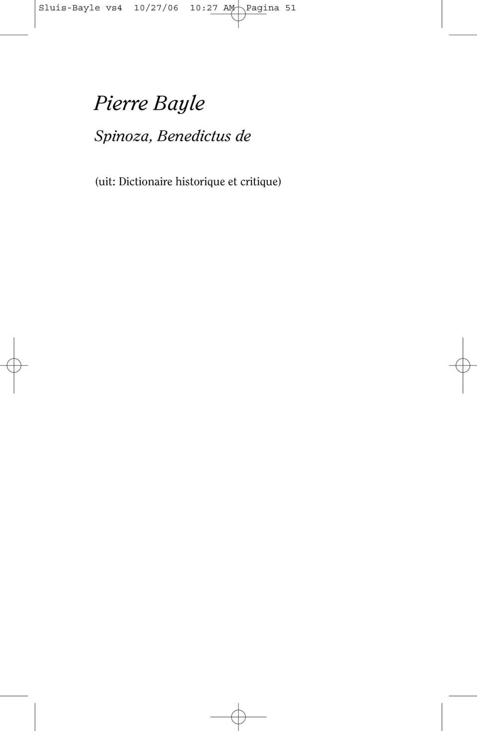 Spinoza, Benedictus de (uit: