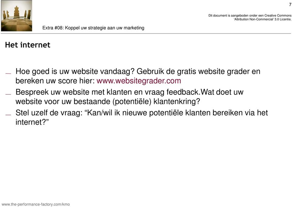 com Bespreek uw website met klanten en vraag feedback.