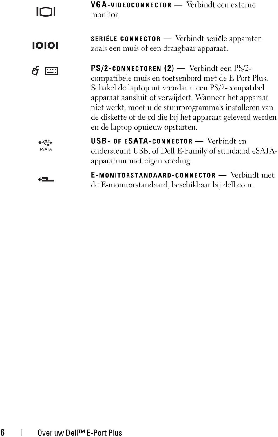 Wanneer het apparaat niet werkt, moet u de stuurprogramma's installeren van de diskette of de cd die bij het apparaat geleverd werden en de laptop opnieuw opstarten.