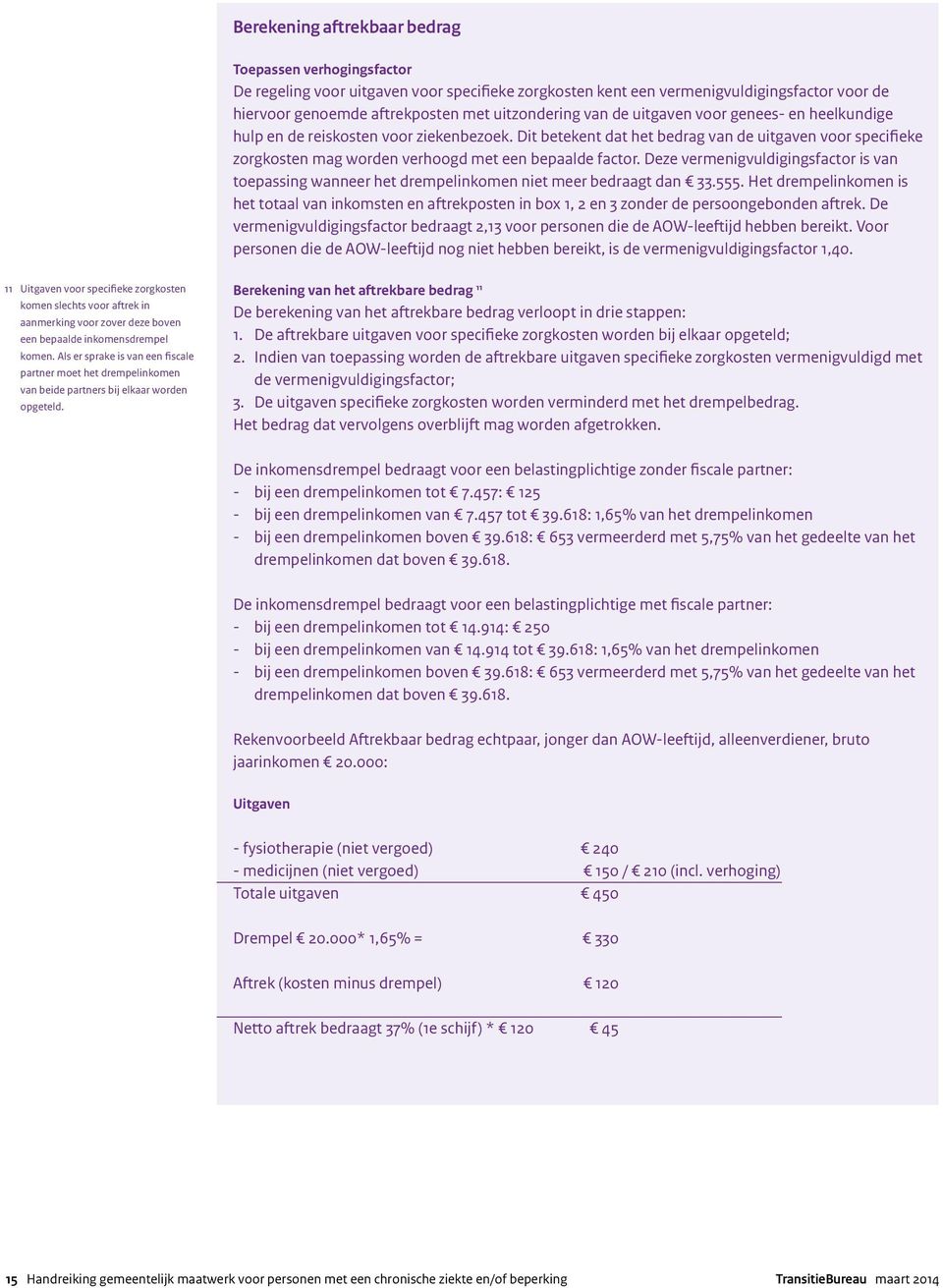 Deze vermenigvuldigingsfactor is van toepassing wanneer het drempelinkomen niet meer bedraagt dan 33.555.