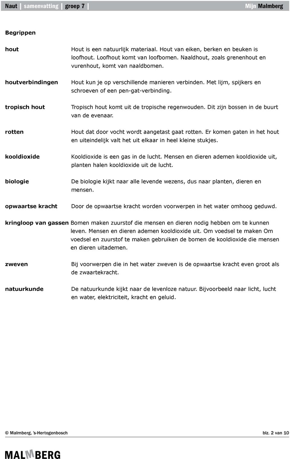 Dit zijn bossen in de buurt van de evenaar. rotten Hout dat door vocht wordt aangetast gaat rotten. Er komen gaten in het hout en uiteindelijk valt het uit elkaar in heel kleine stukjes.