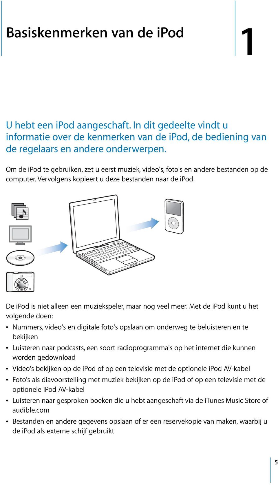 De ipod is niet alleen een muziekspeler, maar nog veel meer.