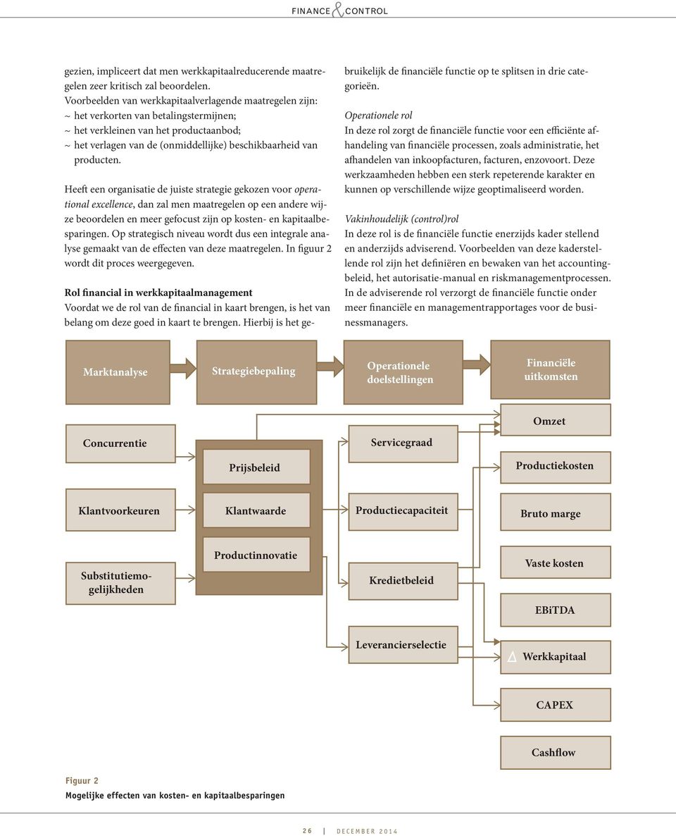 Heeft een organisatie de juiste strategie gekozen voor operational excellence, dan zal men maatregelen op een andere wijze beoordelen en meer gefocust zijn op kosten- en kapitaalbesparingen.