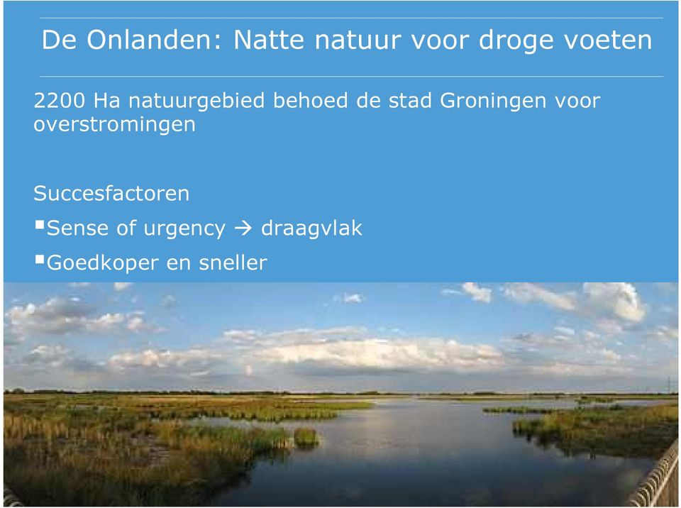 Groningen voor overstromingen