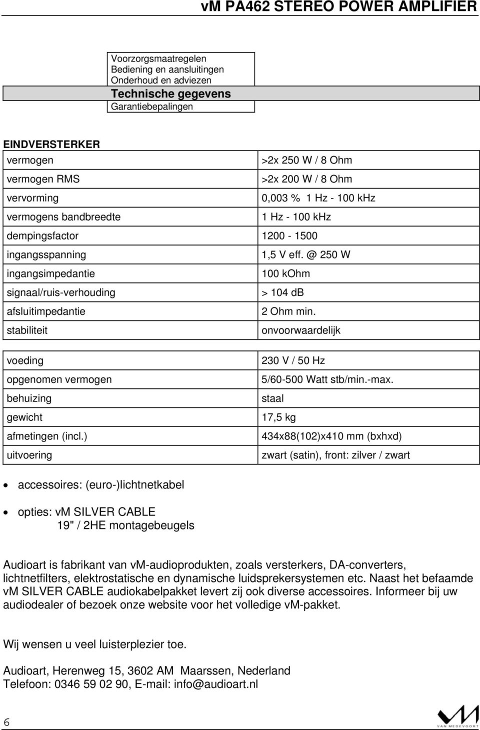 ) uitvoering 230 V / 50 Hz 5/60-500 Watt stb/min.-max.