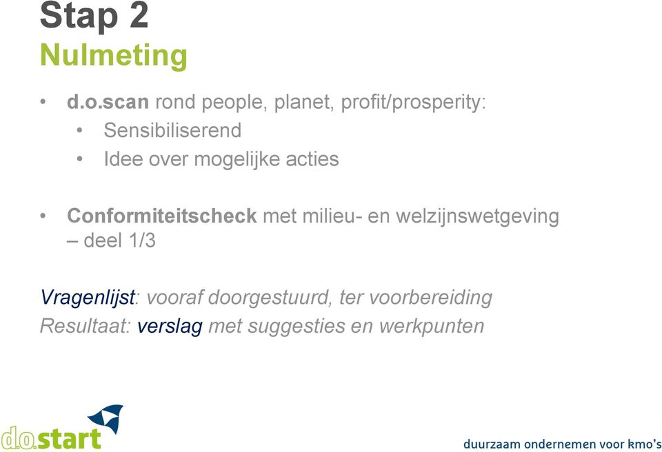 over mogelijke acties Conformiteitscheck met milieu- en