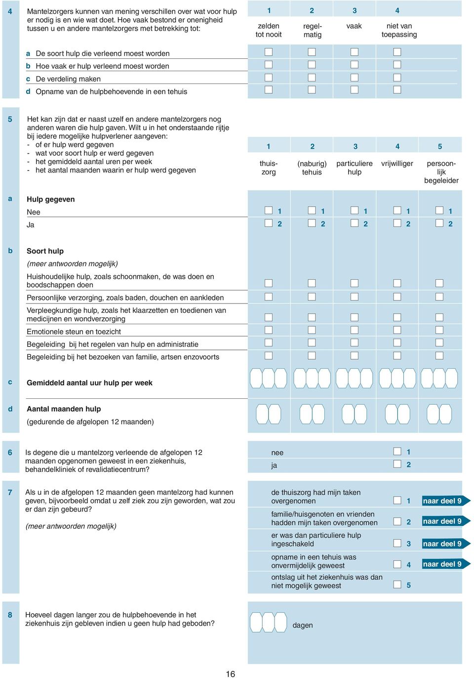 thuis Ht kn zijn t r nst uzl n nr mntlzorgrs nog nrn wrn i hulp gvn.