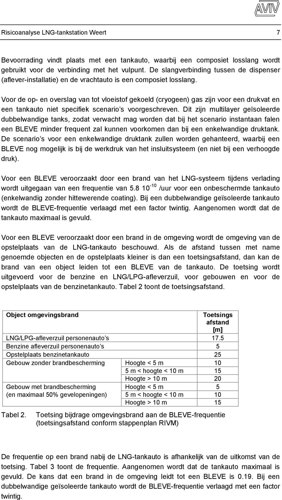 Voor de op- en overslag van tot vloeistof gekoeld (cryogeen) gas zijn voor een drukvat en een tankauto niet specifiek scenario s voorgeschreven.