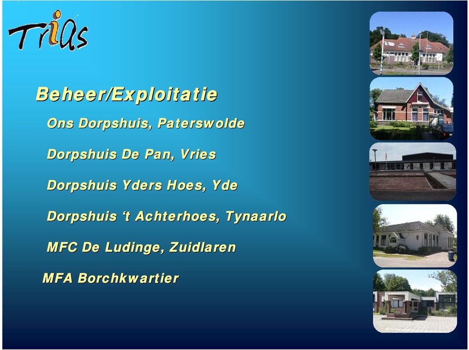 Dorpshuis Yders Hoes, Yde Dorpshuis t t