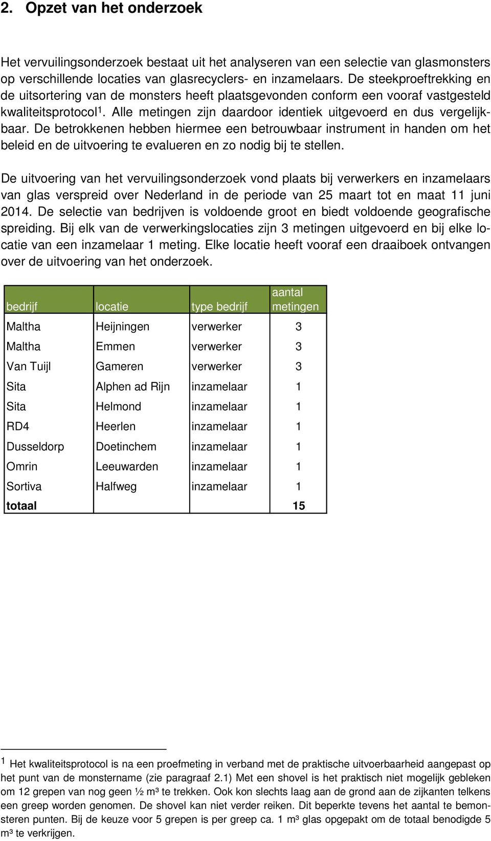 De betrokkenen hebben hiermee een betrouwbaar instrument in handen om het beleid en de uitvoering te evalueren en zo nodig bij te stellen.