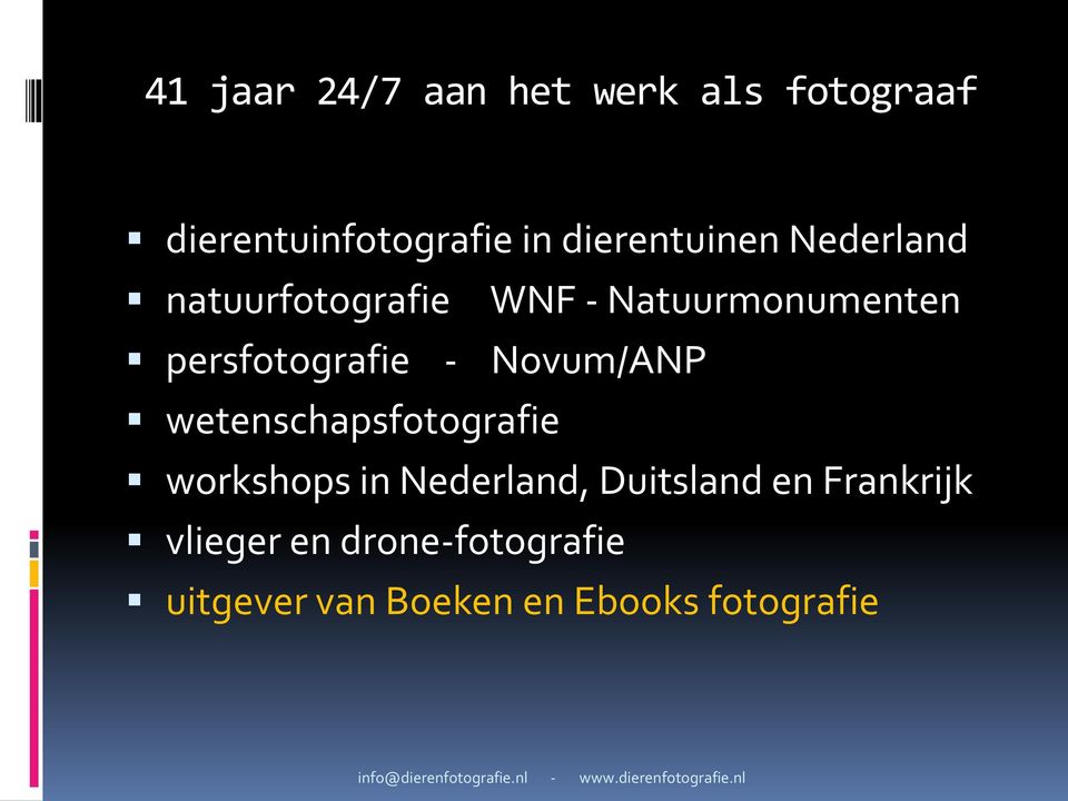 persfotografie - Novum/ANP wetenschapsfotografie workshops in Nederland,