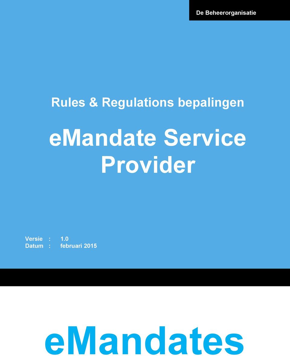 emandate Service Provider