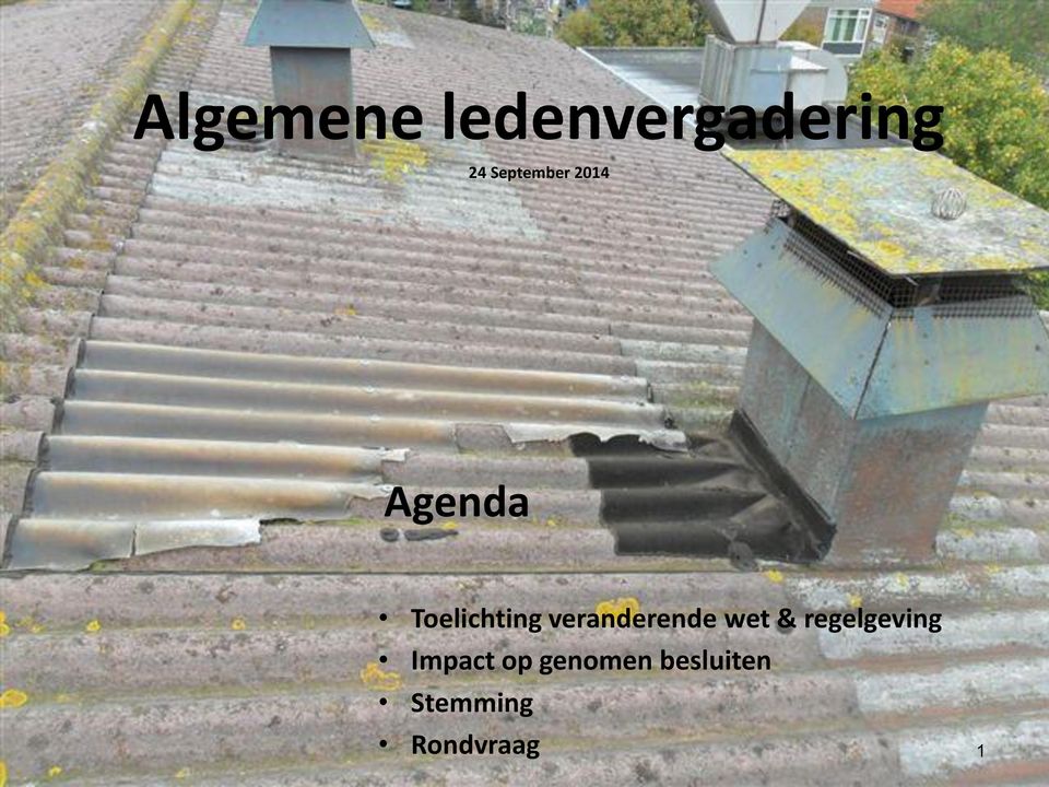 veranderende wet & regelgeving