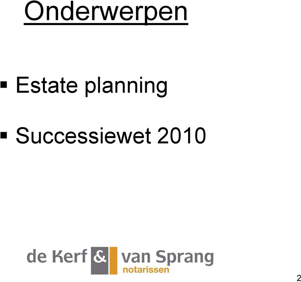 planning