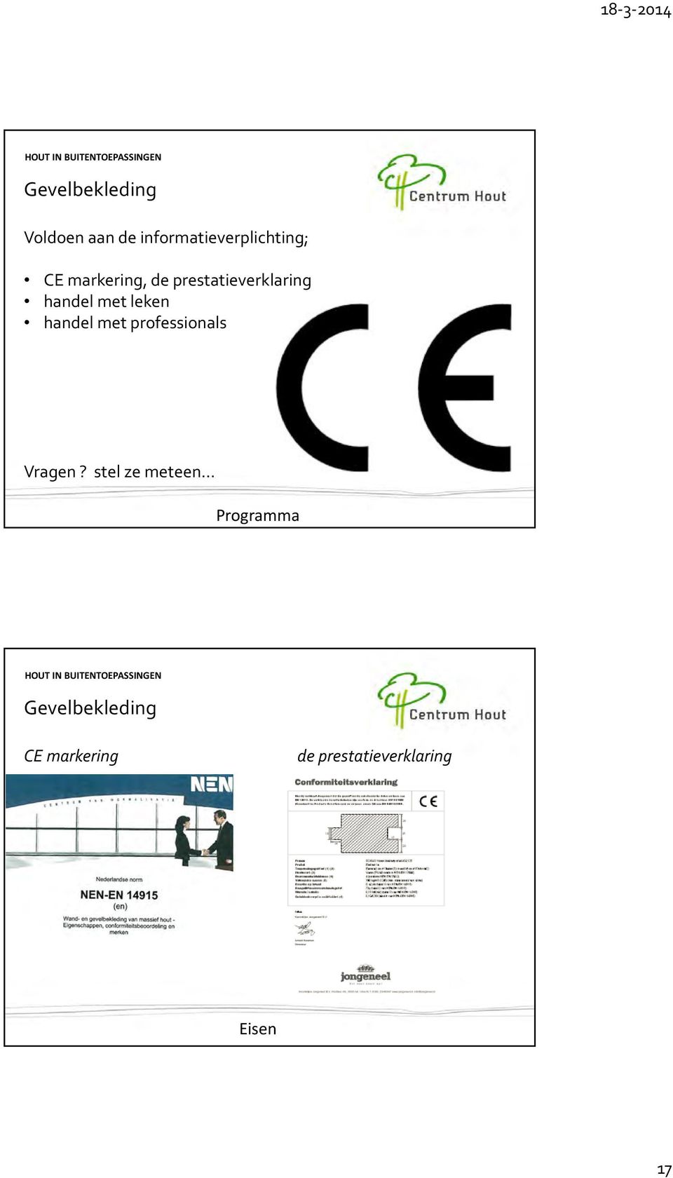 leken handel met professionals Vragen?