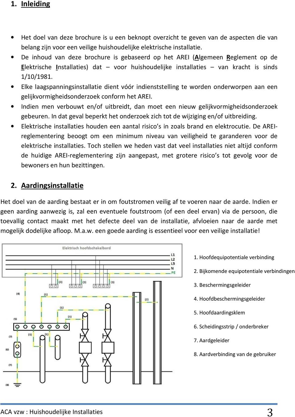 Elke laagspanningsinstallatie dient vóór indienststelling te worden onderworpen aan een gelijkvormigheidsonderzoek conform het AREI.