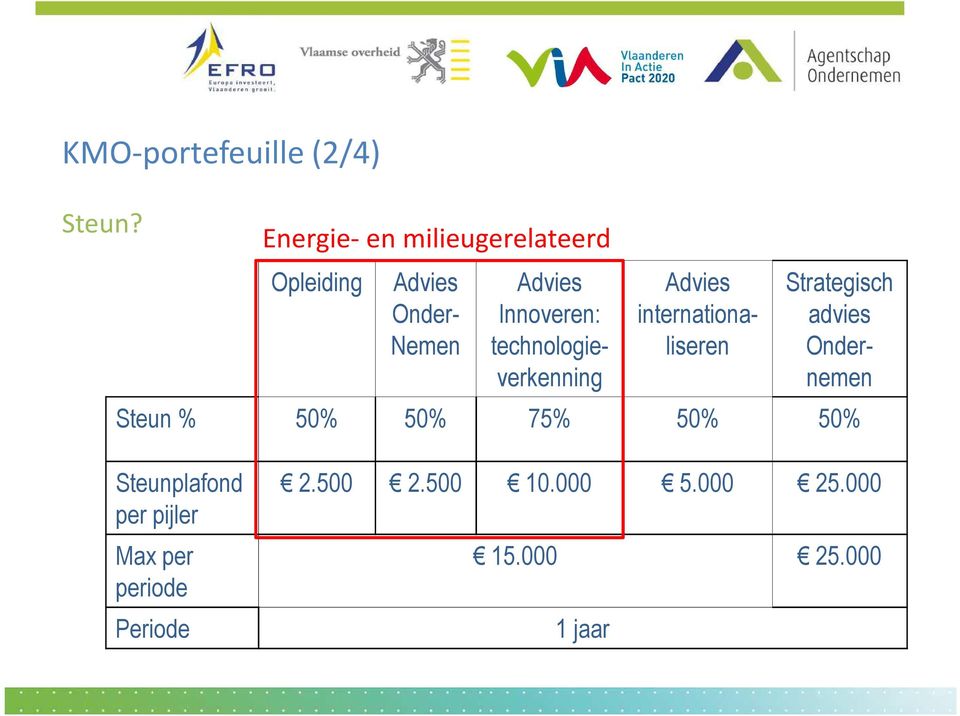 technologie- verkenning Advies internationa- liseren Strategisch advies Onder-