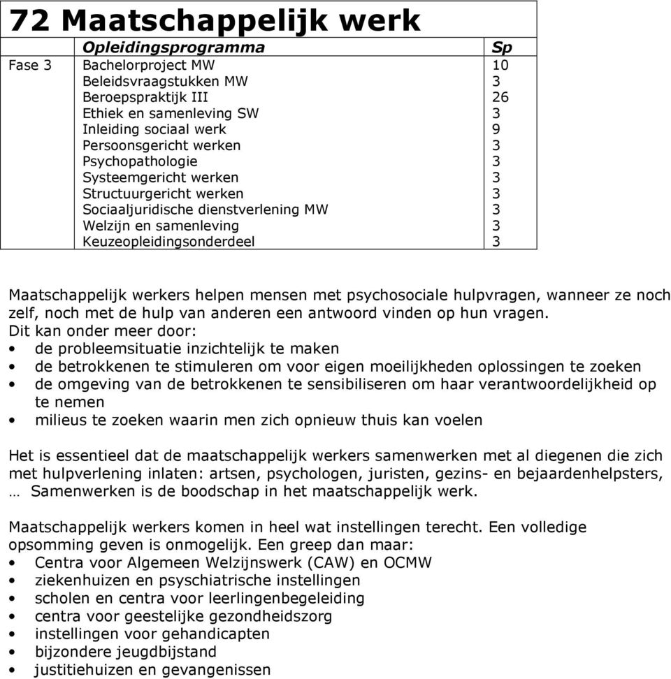 Dit kan onder meer door: de probleemsituatie inzichtelijk te maken de betrokkenen te stimuleren om voor eigen moeilijkheden oplossingen te zoeken de omgeving van de betrokkenen te sensibiliseren om