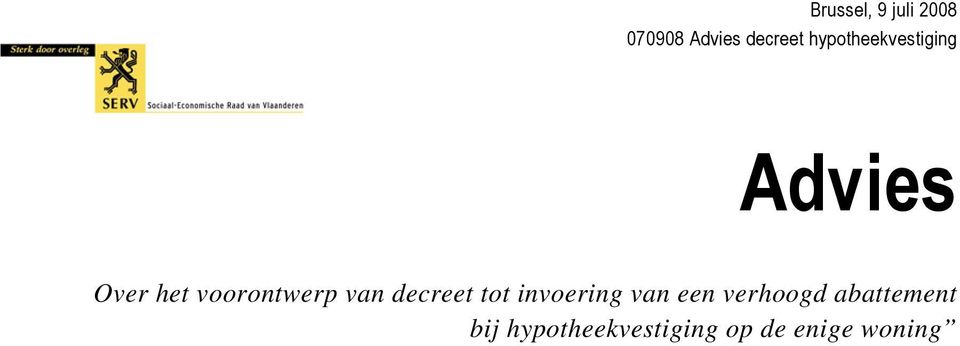 van decreet tot invoering van een verhoogd