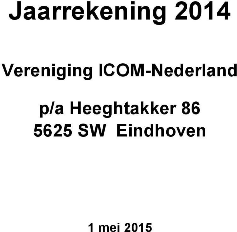 ICOM-Nederland p/a