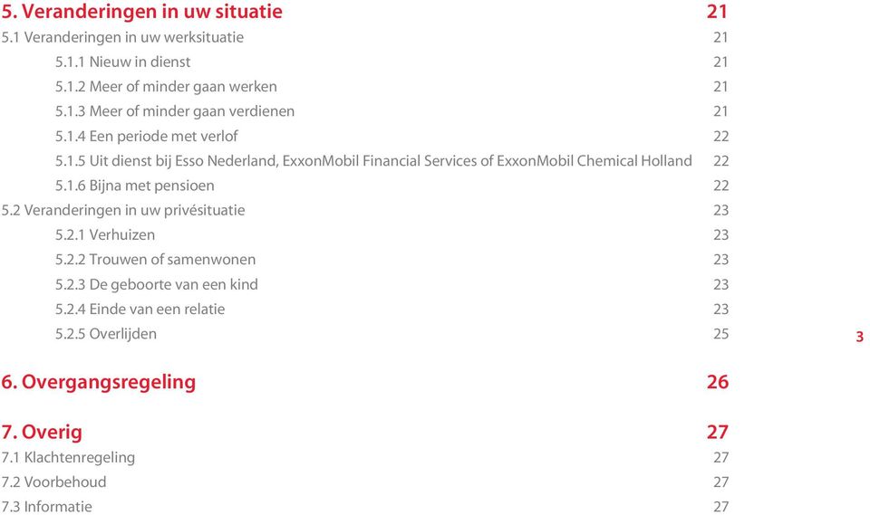 2 Veranderingen in uw privésituatie 23 5.2.1 Verhuizen 23 5.2.2 Trouwen of samenwonen 23 5.2.3 De geboorte van een kind 23 5.2.4 Einde van een relatie 23 5.