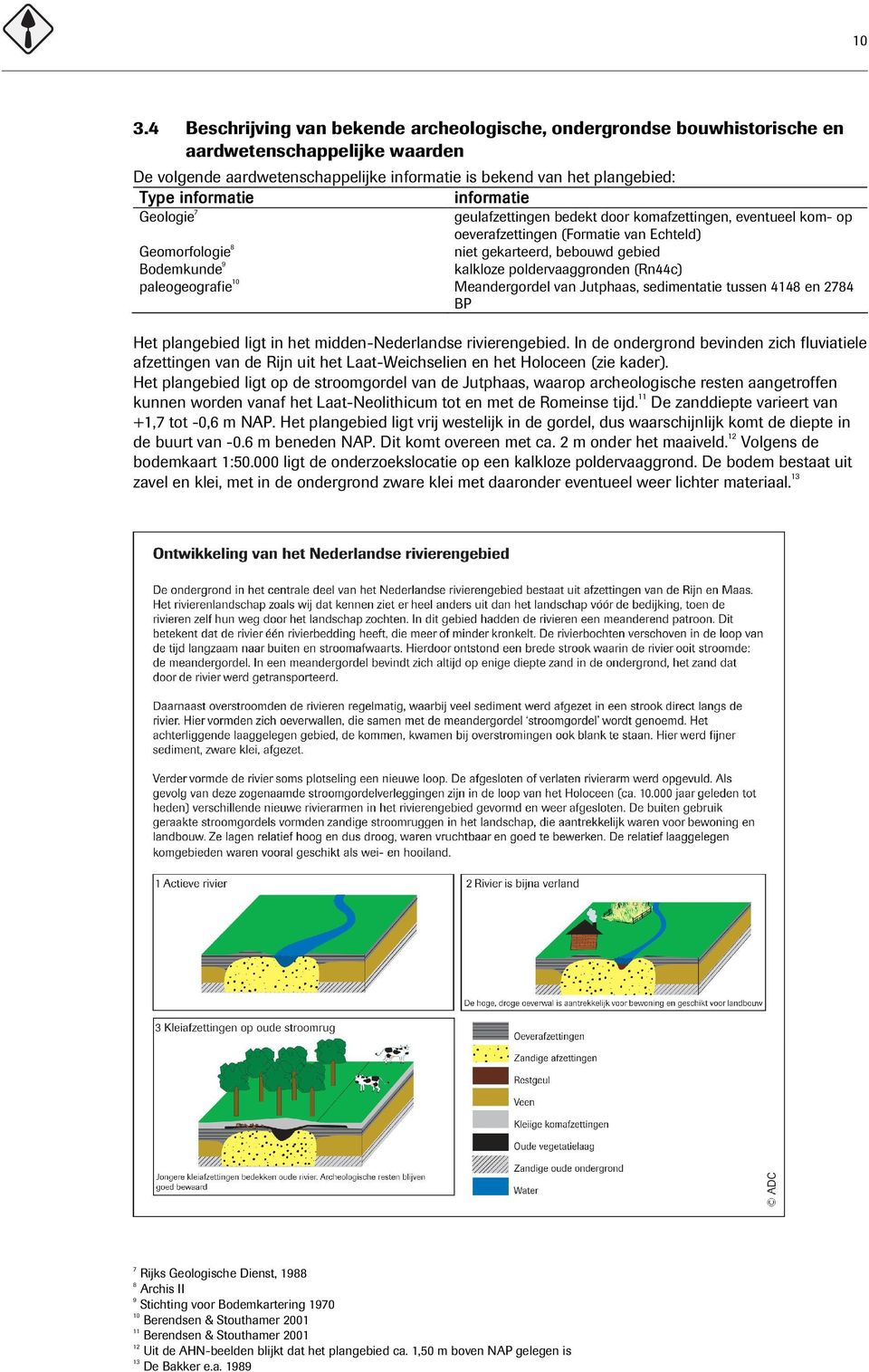 kalkloze poldervaaggronden (Rn44c) paleogeografie 10 Meandergordel van Jutphaas, sedimentatie tussen 4148 en 2784 BP Het plangebied ligt in het midden-nederlandse rivierengebied.
