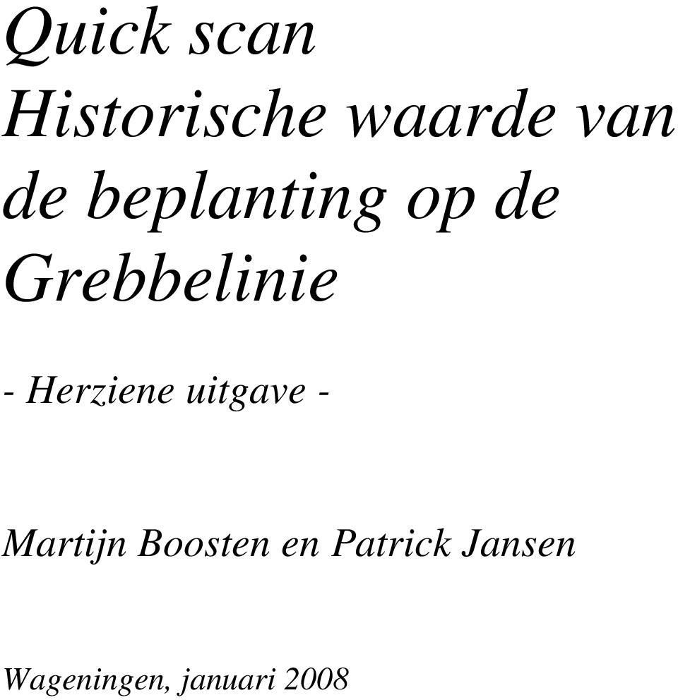 Herziene uitgave - Martijn Boosten