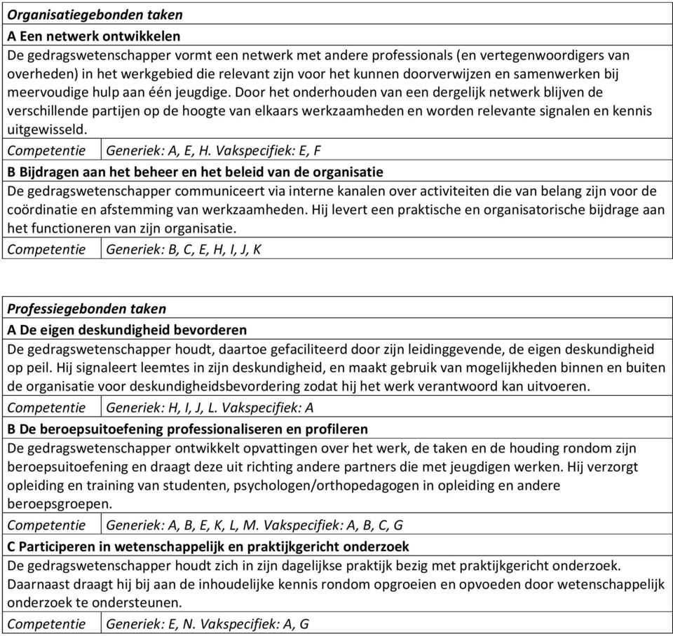 Door het onderhouden van een dergelijk netwerk blijven de verschillende partijen op de hoogte van elkaars werkzaamheden en worden relevante signalen en kennis uitgewisseld.