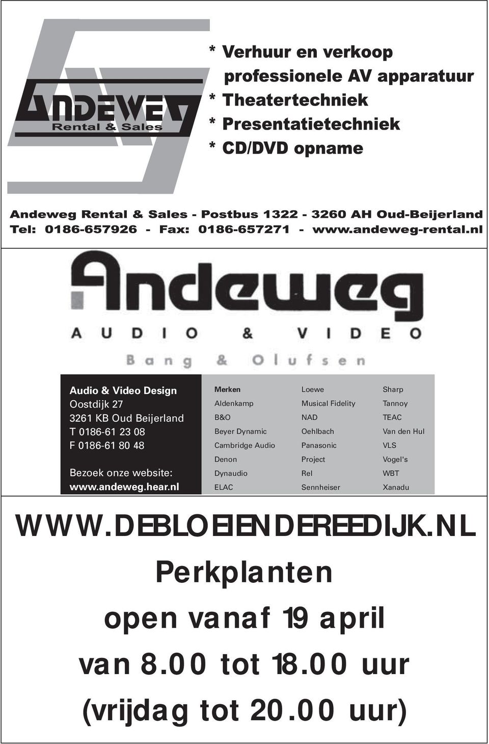 nl Merken Aldenkamp B&O Beyer Dynamic Cambridge Audio Denon Dynaudio ELAC Loewe Musical Fidelity NAD