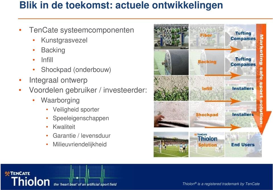 Integraal ontwerp Voordelen gebruiker / investeerder: Waarborging