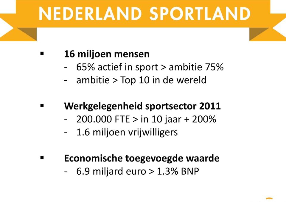 2011 200.000 FTE > in 10 jaar + 200% 1.