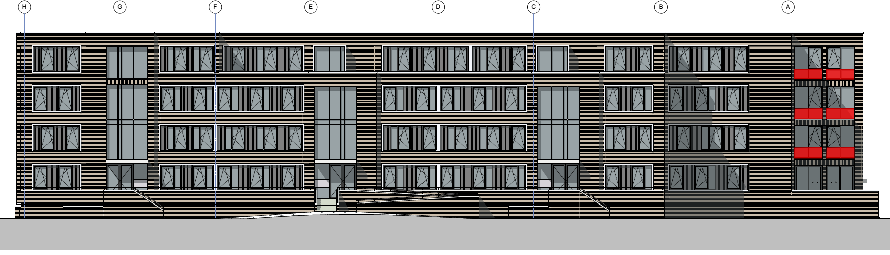 8-7-2016 Appartementen Heilig Hart Hof Breda Aangezien er geen constructie-onderdelen hoger dan 20 m boven het meetniveau zijn gelegen, is er, conform NEN 6068, gerekend met de zogenaamde