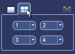 Bij recorders met meer kanalen zijn ook overzichten van 8,9,16,32,64 mogelijk. De werking van deze overzicht schermen zijn hetzelfde.