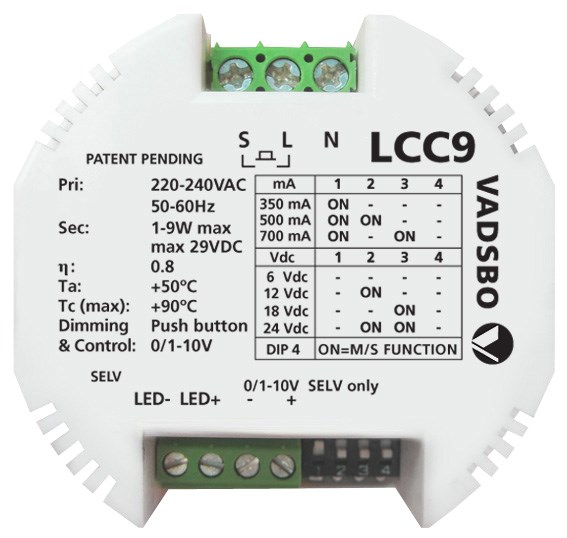 LICHTBESTURING LCC9 k-grp: 2800 Dimbare LED drive