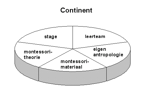 Figuur 5: De vijf samenhangende en geïntegreerde onderdelen van een continent.