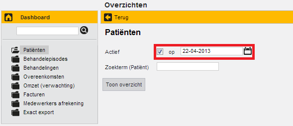 2 Voorbeelden van overzichten In de volgende paragraven wordt van een aantal specifieke overzichten uitgelegd hoe u ze in beeld kunt krijgen. 2.