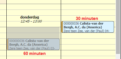 Figuur 17: medewerkers afrekening met daarin de gewerkte uren De gewerkte uren worden hierin op twee manieren in getoond: 1. Kolom Gewerkte uren prestatie.