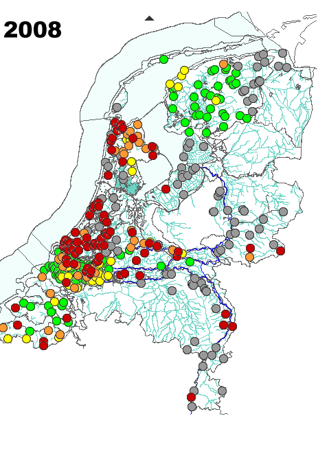 maximaal toelaatbare hoeveelheid wordt minstens 5 keer overschreden In 2005