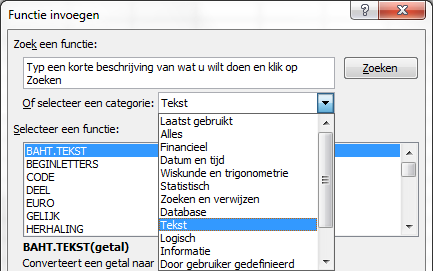 Tekst Excel is sterk in rekenen, maar ook met tekst kan Excel prima overweg. In deze kwartaaltip leg ik een aantal handige tekstfuncties uit.