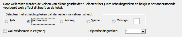 Bij de geavanceerde instellingen kan je controleren of het datumscheidingsteken staat op /, het decimaalteken op komma staat, datumvolgorde staat op dag maand jaar (DMJ) en of jaar met 4 cijfers