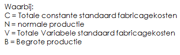 Hoofdstuk 27 Voorcalculatie bij ondernemingen met homogene productie We onderscheiden de fabricagekostprijs en de commerciële kostprijs.