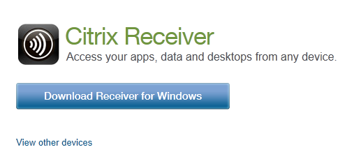 Inloggen via Citrix (ICA) Indien uw organisatie gebruik maakt van Citrix dan zult u de Citrix Reciever op uw PC/MAC moeten installeren. U kunt de reciever downloaden via: http://www.citrix.