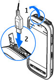 Connectiviteit USB Selecteer Menu > Instellingen en Connectiviteit > USB.