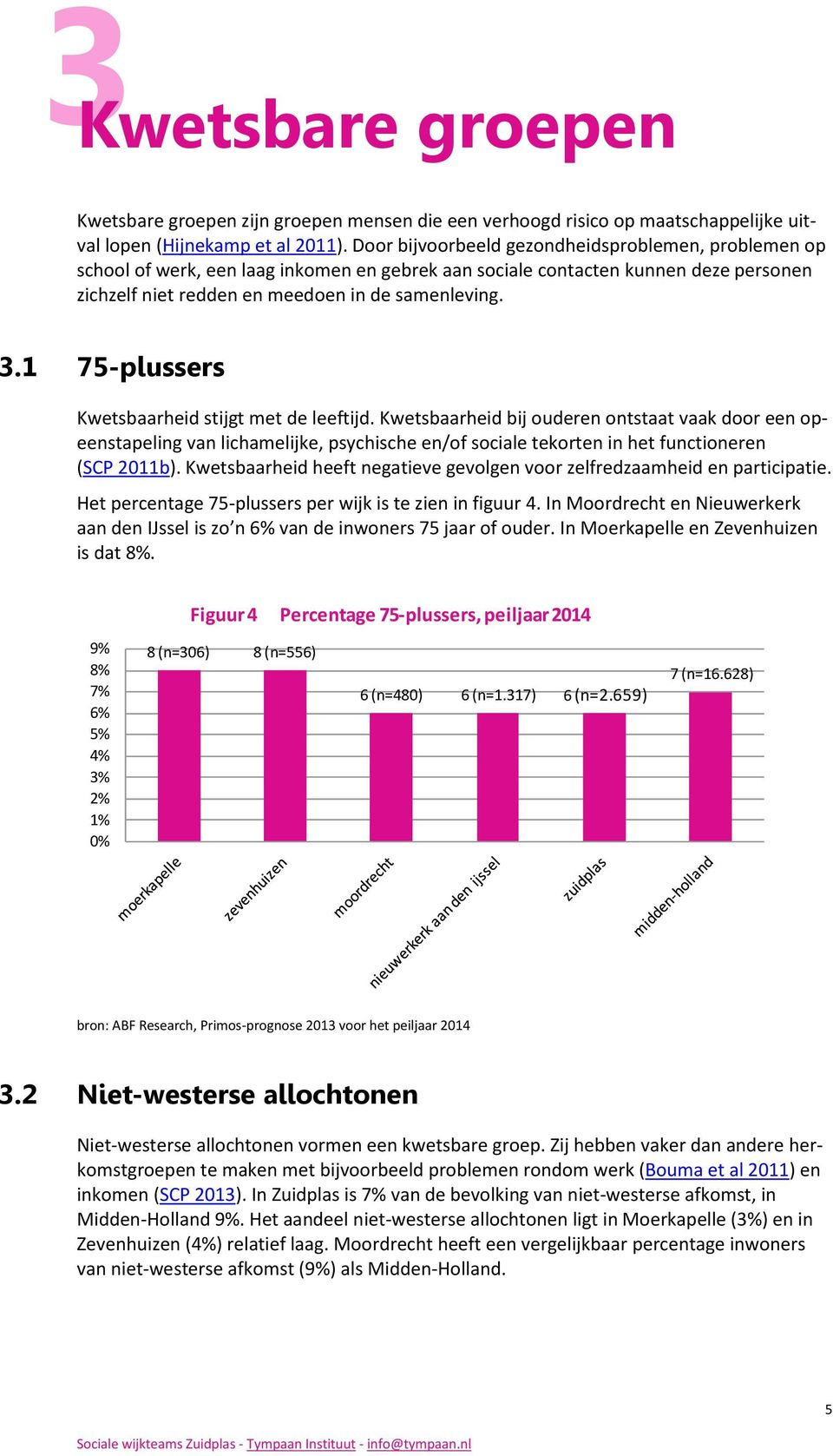 1 75-plussers Kwetsbaarheid stijgt met de leeftijd. Kwetsbaarheid bij ouderen ontstaat vaak door een opeenstapeling van lichamelijke, psychische en/of sociale tekorten in het functioneren (SCP 2011b).