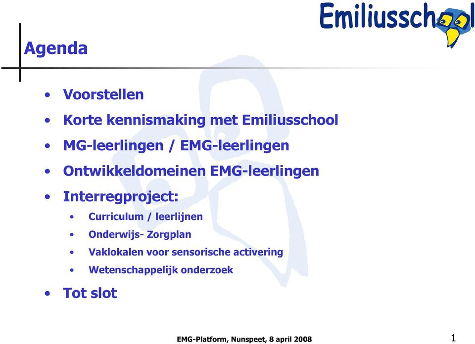 Curriculum / leerlijnen Onderwijs- Zorgplan Vaklokalen voor sensorische