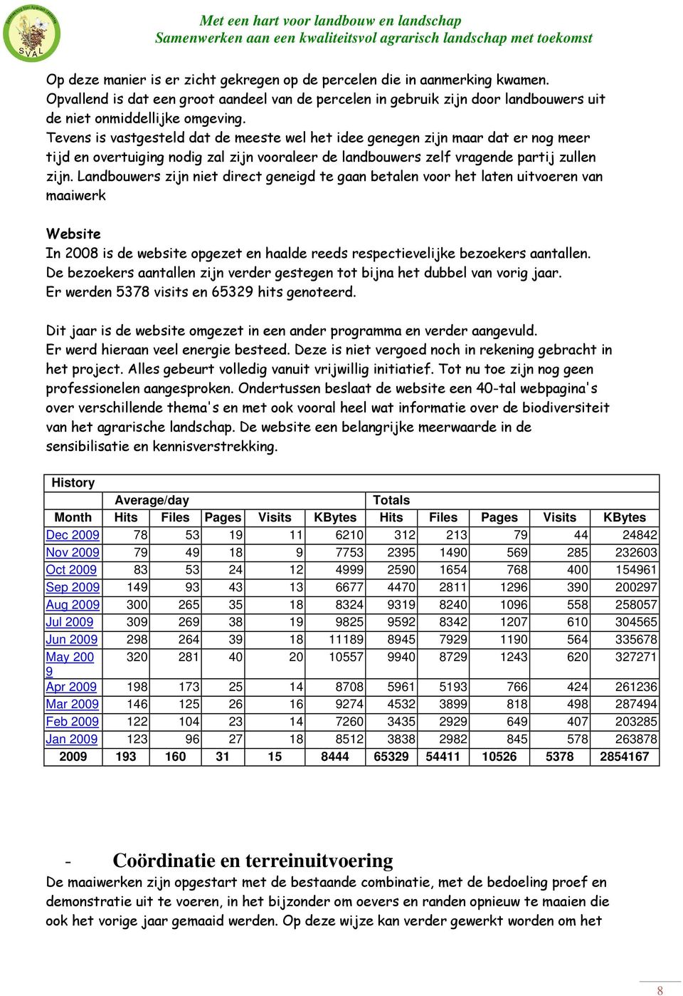 Landbouwers zijn niet direct geneigd te gaan betalen voor het laten uitvoeren van maaiwerk Website In 2008 is de website opgezet en haalde reeds respectievelijke bezoekers aantallen.