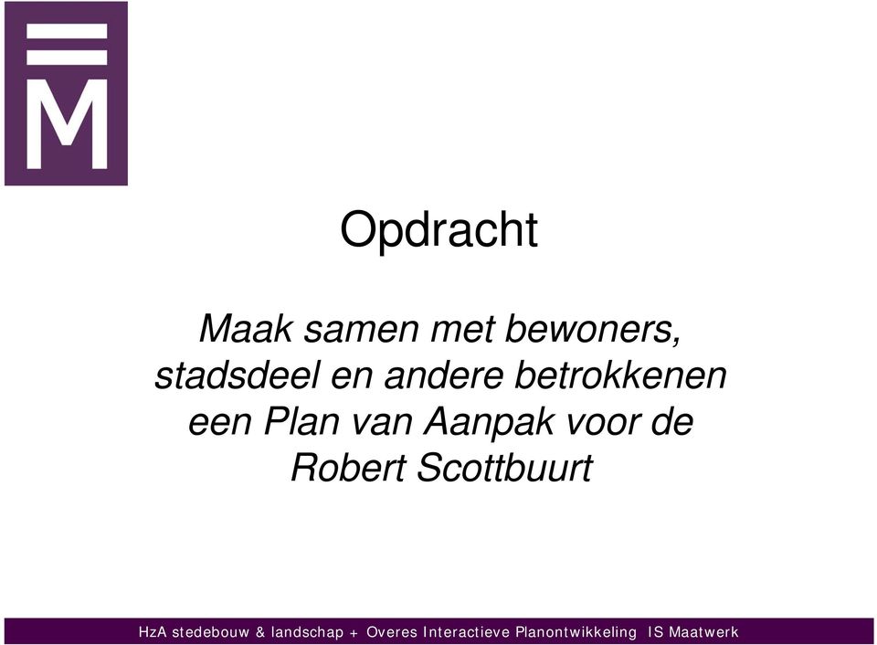 andere betrokkenen een Plan